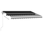 vidaXL Copertină autonomă retractabilă automat, antracit, 300x250 cm vidaXL Copertină autonomă retractabilă automat, antracit, 300x250 cm