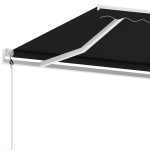 vidaXL Copertină autonomă retractabilă automat, antracit, 300x250 cm vidaXL Copertină autonomă retractabilă automat, antracit, 300x250 cm