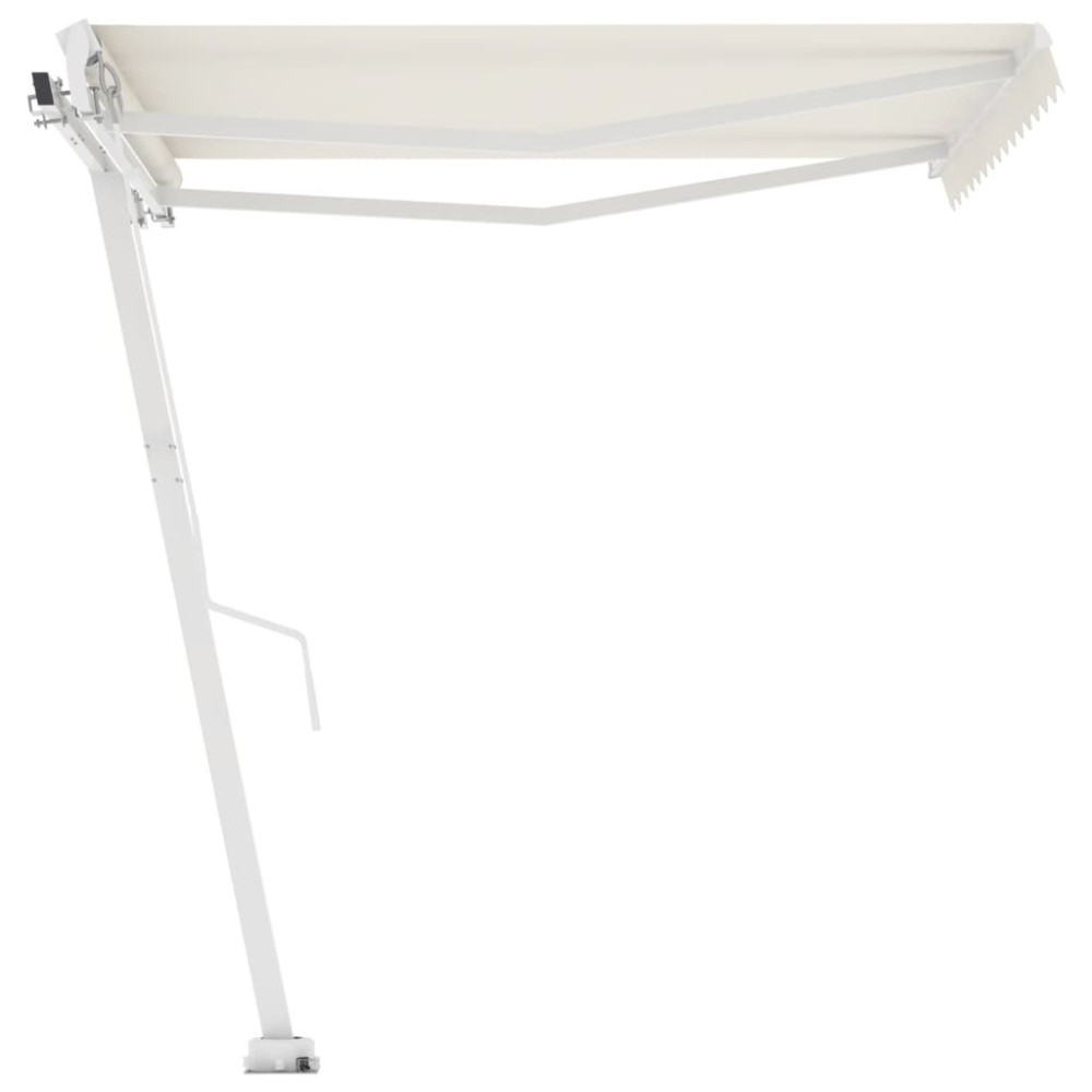 vidaXL Copertină autonomă retractabilă automat, crem, 350x250 cm