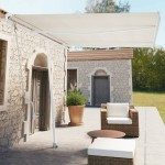 vidaXL Copertină autonomă retractabilă automat, crem, 350x250 cm vidaXL Copertină autonomă retractabilă automat, crem, 350x250 cm