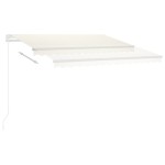 vidaXL Copertină autonomă retractabilă automat, crem, 350x250 cm vidaXL Copertină autonomă retractabilă automat, crem, 350x250 cm