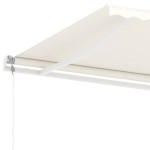 vidaXL Copertină autonomă retractabilă automat, crem, 350x250 cm vidaXL Copertină autonomă retractabilă automat, crem, 350x250 cm