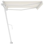 vidaXL Copertină autonomă retractabilă automat, crem, 400x300 cm vidaXL Copertină autonomă retractabilă automat, crem, 400x300 cm