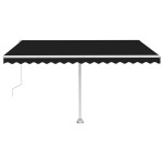 vidaXL Copertină autonomă retractabilă automat, antracit, 400x300 cm vidaXL Copertină autonomă retractabilă automat, antracit, 400x300 cm