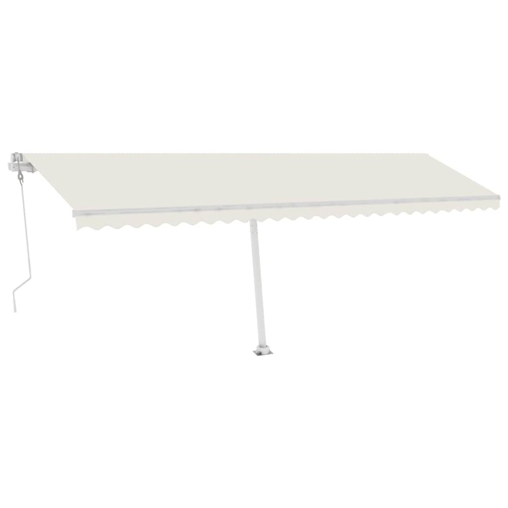 vidaXL Copertină autonomă retractabilă automat, crem, 600x300 cm