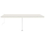 vidaXL Copertină autonomă retractabilă automat, crem, 600x300 cm vidaXL Copertină autonomă retractabilă automat, crem, 600x300 cm