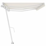 vidaXL Copertină autonomă retractabilă automat, crem, 600x300 cm vidaXL Copertină autonomă retractabilă automat, crem, 600x300 cm