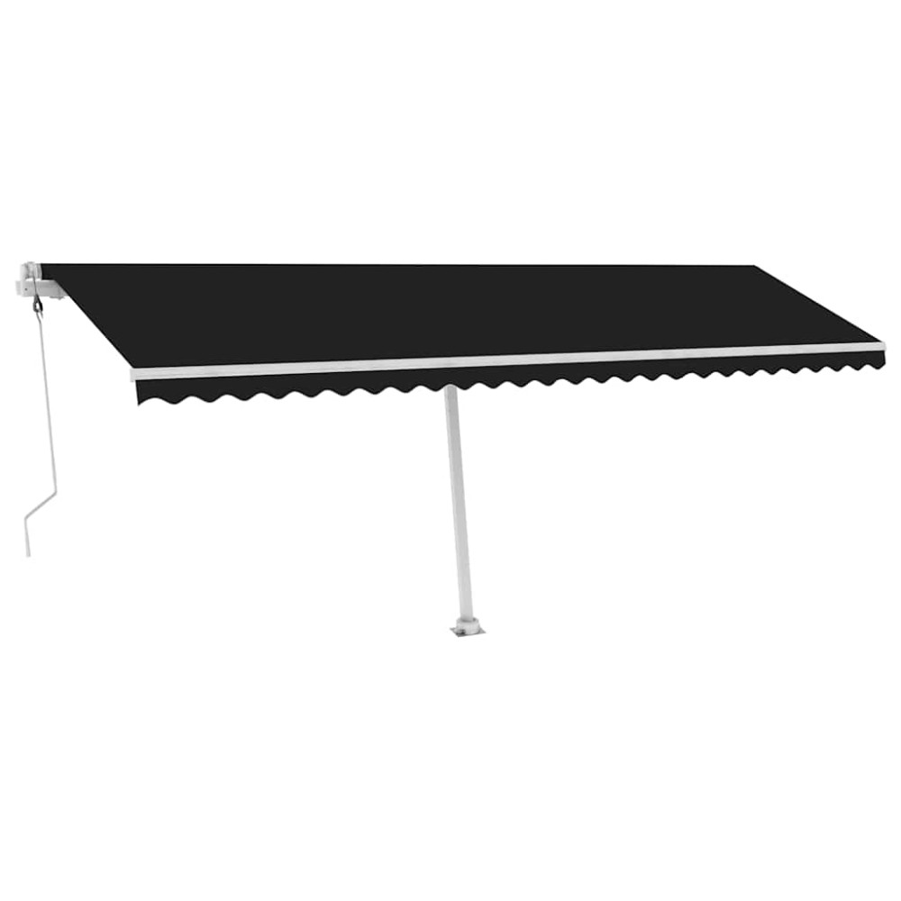 vidaXL Copertină autonomă retractabilă automat, antracit, 600x300 cm