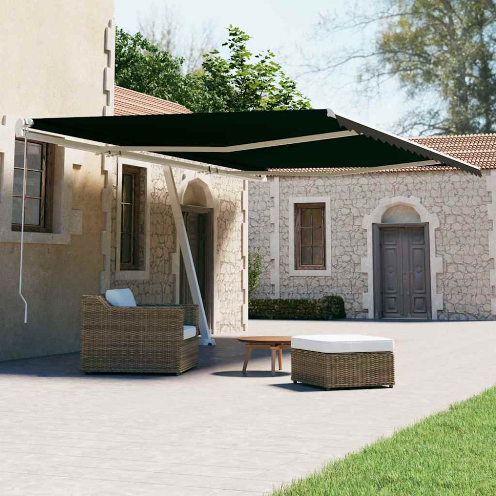 vidaXL Copertină autonomă retractabilă automat, antracit, 600x300 cm