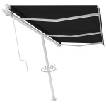 vidaXL Copertină autonomă retractabilă automat, antracit, 600x300 cm vidaXL Copertină autonomă retractabilă automat, antracit, 600x300 cm