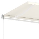 vidaXL Copertină autonomă retractabilă automat, crem, 450x350 cm vidaXL Copertină autonomă retractabilă automat, crem, 450x350 cm