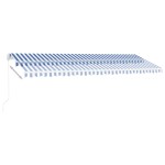 vidaXL Copertină autonomă retractabilă manual, albastru/alb 500x350 cm vidaXL Copertină autonomă retractabilă manual, albastru/alb 500x350 cm