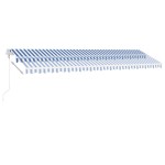 vidaXL Copertină autonomă retractabilă automat albastru&alb 600x350 cm vidaXL Copertină autonomă retractabilă automat albastru&alb 600x350 cm