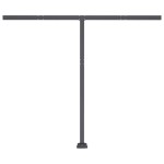 vidaXL Copertină retractabilă manual cu LED portocaliu&maro 300x250 cm