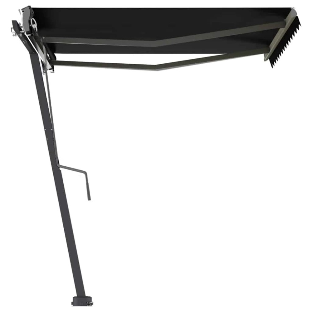 vidaXL Copertină autonomă retractabilă automat, antracit, 350x250 cm
