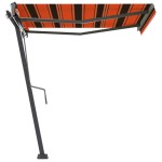 vidaXL Copertină autonomă retractabilă automat, oranj&maro 350x250 cm vidaXL Copertină autonomă retractabilă automat, oranj&maro 350x250 cm