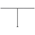 vidaXL Copertină retractabilă manual cu LED portocaliu&maro 400x300 cm