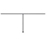 vidaXL Copertină retractabilă manual cu LED albastru și alb 600x300 cm