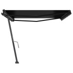 vidaXL Copertină autonomă retractabilă manual, antracit, 400x350 cm vidaXL Copertină autonomă retractabilă manual, antracit, 400x350 cm
