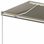 vidaXL Copertină autonomă retractabilă automat, crem, 400x350 cm vidaXL Copertină autonomă retractabilă automat, crem, 400x350 cm