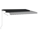 vidaXL Copertină autonomă retractabilă automat, antracit, 400x350 cm vidaXL Copertină autonomă retractabilă automat, antracit, 400x350 cm