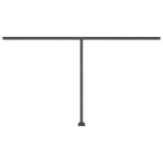 vidaXL Copertină retractabilă manual, LED, portocaliu/ maro 450x350 cm