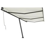 vidaXL Copertină autonomă retractabilă automat, crem, 600x350cm vidaXL Copertină autonomă retractabilă automat, crem, 600x350cm