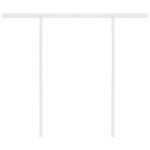 vidaXL Copertină retractabilă manual cu stâlpi, antracit, 3x2,5 m