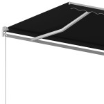 vidaXL Copertină retractabilă automat cu stâlpi, antracit, 3x2,5 m vidaXL Copertină retractabilă automat cu stâlpi, antracit, 3x2,5 m
