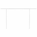 vidaXL Copertină retractabilă manual, cu LED, crem, 4x3 m vidaXL Copertină retractabilă manual, cu LED, crem, 4x3 m