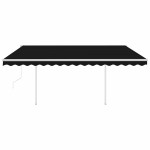 vidaXL Copertină automată cu senzor vânt & LED, antracit, 4,5x3 m vidaXL Copertină automată cu senzor vânt & LED, antracit, 4,5x3 m