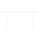 vidaXL Copertină retractabilă manual, cu stâlpi, albastru & alb, 5x3 m