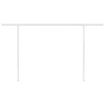 vidaXL Copertină retractabilă manual stâlpi portocaliu/maro,4,5x3,5 m