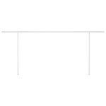 vidaXL Copertină retractabilă manual cu stâlpi, albastru/alb, 6x3,5 m