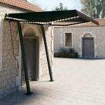 vidaXL Copertină retractabilă manual cu LED, antracit, 3x2,5 m vidaXL Copertină retractabilă manual cu LED, antracit, 3x2,5 m