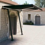 vidaXL Copertină retractabilă manual cu LED, antracit, 3,5x2,5 m vidaXL Copertină retractabilă manual cu LED, antracit, 3,5x2,5 m