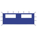 vidaXL Perete lateral foișor cu ferestre, 6x2 m, albastru vidaXL Perete lateral foișor cu ferestre, 6x2 m, albastru