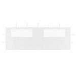 vidaXL Perete lateral foișor cu ferestre, 6x2 m, alb vidaXL Perete lateral foișor cu ferestre, 6x2 m, alb