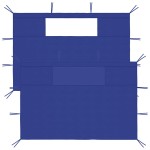 vidaXL Pereți laterali foișor cu ferestre, 2 buc., albastru vidaXL Pereți laterali foișor cu ferestre, 2 buc., albastru