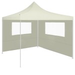 vidaXL Perete lateral foișor cu ferestre, crem, 4x2 m vidaXL Perete lateral foișor cu ferestre, crem, 4x2 m