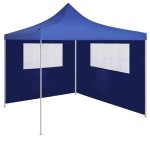 vidaXL Perete lateral foișor cu ferestre, albastru, 4x2 m vidaXL Perete lateral foișor cu ferestre, albastru, 4x2 m
