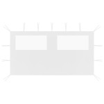 vidaXL Perete lateral foișor cu ferestre, alb, 4x2 m vidaXL Perete lateral foișor cu ferestre, alb, 4x2 m