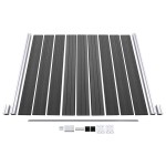 vidaXL Set de panouri de gard, negru, 1391x186 cm, WPC