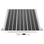 vidaXL Set de panouri de gard, negru, 1484x(105-186) cm, WPC vidaXL Set de panouri de gard, negru, 1484x(105-186) cm, WPC