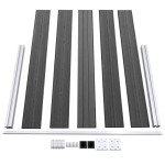 vidaXL Set de panouri de gard, negru, 353 x 105 cm, WPC vidaXL Set de panouri de gard, negru, 353 x 105 cm, WPC