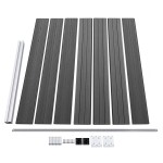 vidaXL Set panouri gard, 526x146 cm, negru, WPC vidaXL Set panouri gard, 526x146 cm, negru, WPC