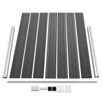 vidaXL Set panouri gard, 526x146 cm, negru, WPC vidaXL Set panouri gard, 526x146 cm, negru, WPC