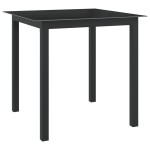 vidaXL Set mobilier de grădină, 5 piese, antracit, aluminiu vidaXL Set mobilier de grădină, 5 piese, antracit, aluminiu