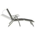 vidaXL Set mobilier de grădină, 10 piese, negru și argintiu vidaXL Set mobilier de grădină, 10 piese, negru și argintiu