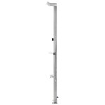 vidaXL Duș de grădină cu bază maro, 225 cm, oțel inoxidabil vidaXL Duș de grădină cu bază maro, 225 cm, oțel inoxidabil